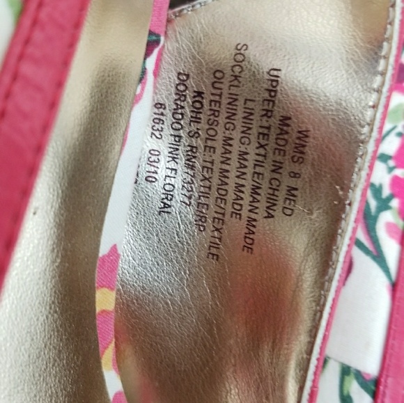 Candies Durado Pink Floral Heels - Picture 4 of 4